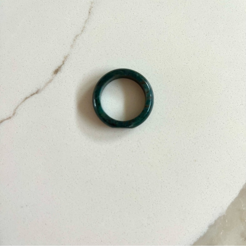 Dark Green Stone Ring